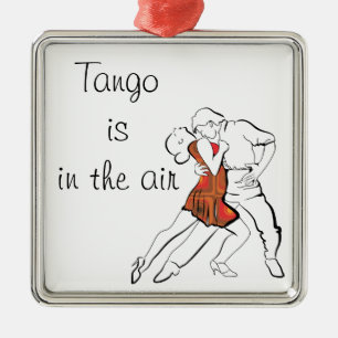 Ornamento De Metal O tango é o ar