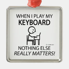 Ornamento De Metal O teclado não importa mais