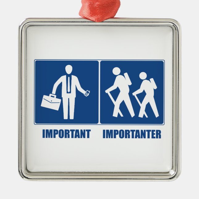 Ornamento De Metal O Trabalho É Importante. (Frente)