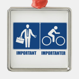 Ornamento De Metal O Trabalho É Importante, O Ciclismo É Mais Importa