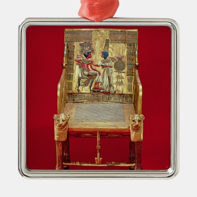 Ornamento De Metal O trono, do túmulo de Tutankhamun (Frente)