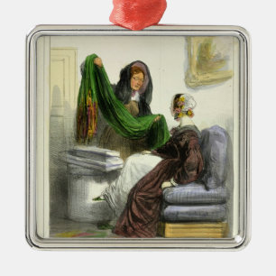 Ornamento De Metal O vendedor de pano