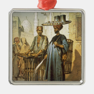 Ornamento De Metal O vendedor do chá, da "lembrança do Cairo", 1862