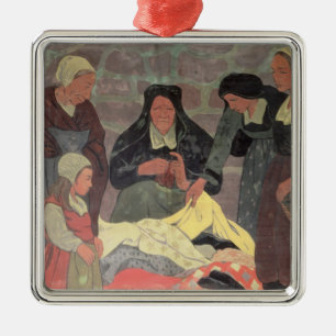 Ornamento De Metal O vendedor do tecido, c.1898