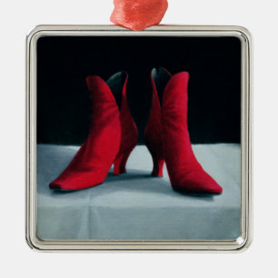 Ornamento De Metal O vermelho carreg 1995