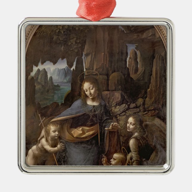 Ornamento De Metal O Virgin das rochas, c.1508 (Frente)