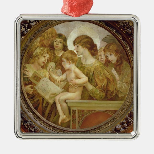 Ornamento De Metal O Virgin dos anjos (Frente)