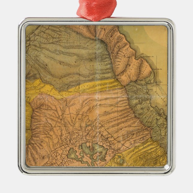 Ornamento De Metal Oahu, Ilhas Havaianas (Frente)