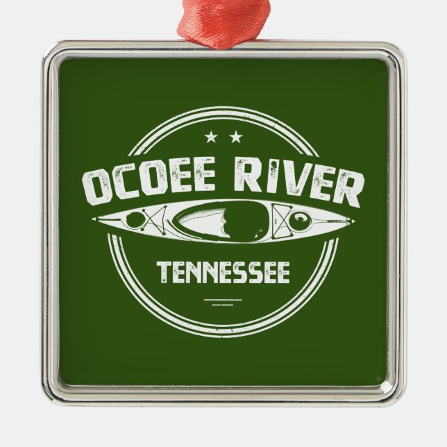Ornamento De Metal Ocoee River, Tennessee (Frente)
