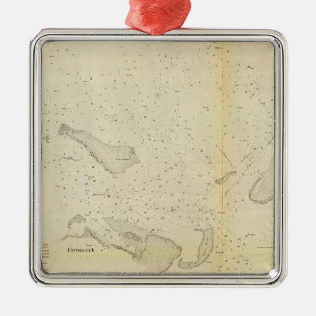 Ornamento De Metal Ocracoke Inlet, NC (Frente)