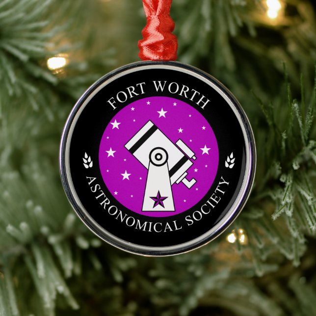 Ornamento De Metal Official FWAS Logo Holiday Ornament (Árvore)