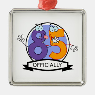 Ornamento De Metal Officially 85 Birthday Banner