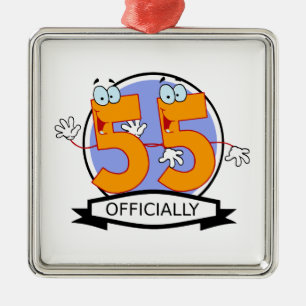 Ornamento De Metal Oficialmente bandeira de 55 aniversários