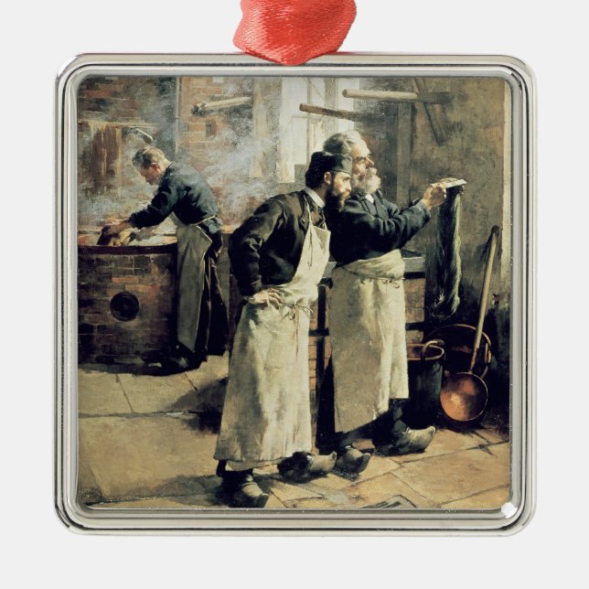 Ornamento De Metal Oficina de tingidura nos Gobelins, século XIX (Frente)