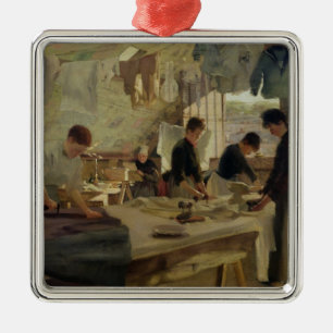 Ornamento De Metal Oficina passando em Trouville, 1888