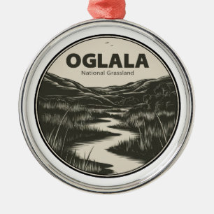 Ornamento De Metal Oglala National Grassland Colorado Stream