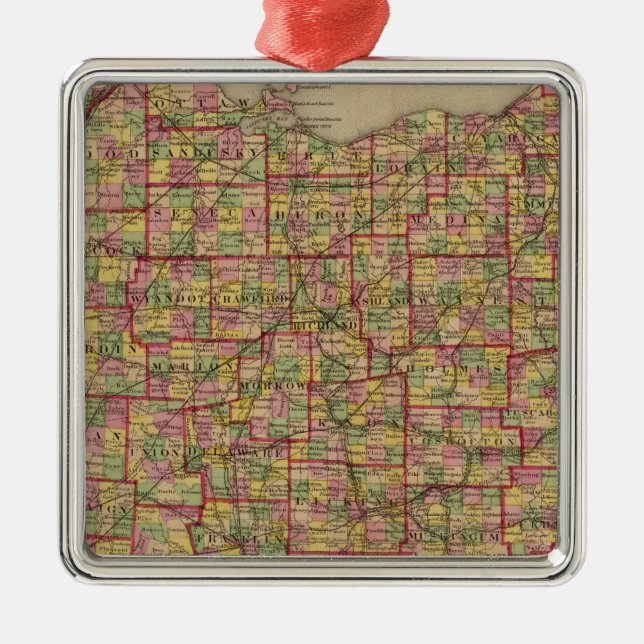 Ornamento De Metal Ohio 3 (Frente)