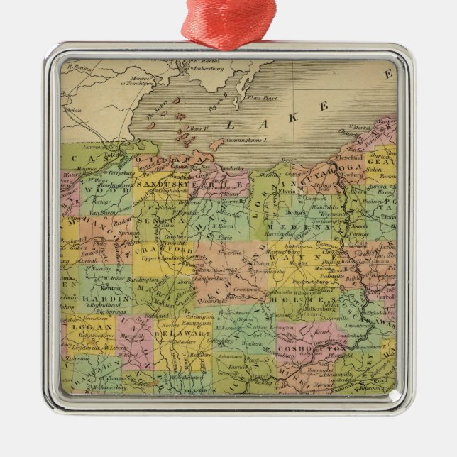 Ornamento De Metal Ohio 7 (Frente)