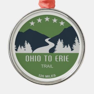 Ornamento De Metal Ohio - Erie Trail