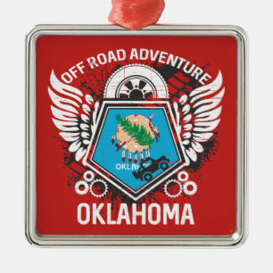 Ornamento De Metal Oklahoma Off Road Adventure 4x4 Trails Mudim
