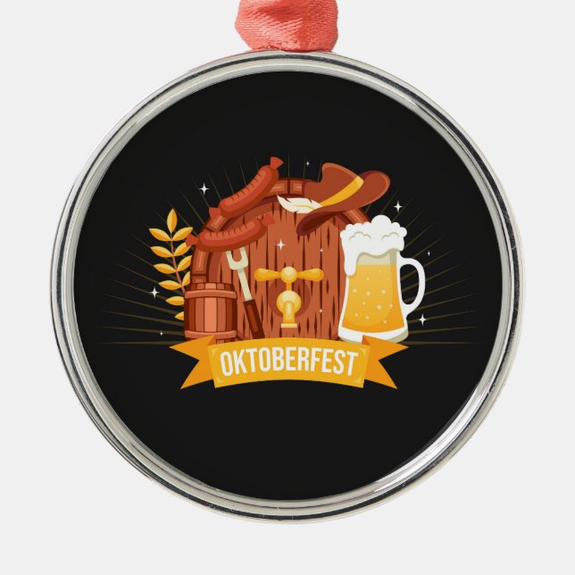Ornamento De Metal Oktoberfest Ornament (Frente)