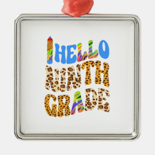 Ornamento De Metal Olá, Nono Grau