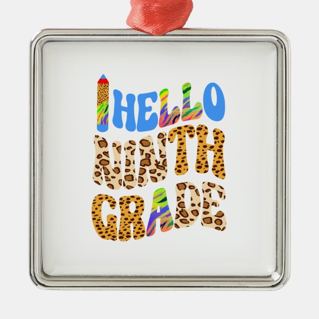 Ornamento De Metal Olá, Nono Grau (Frente)