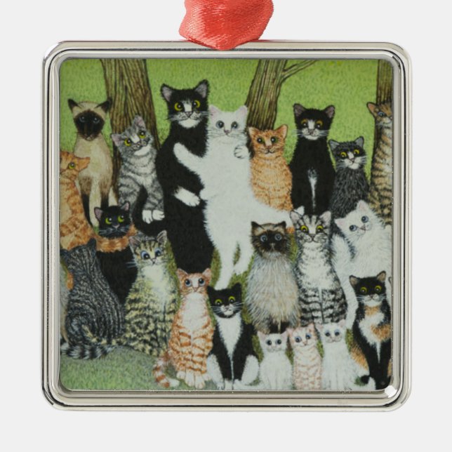 Ornamento De Metal Olhe o passarinho (Frente)