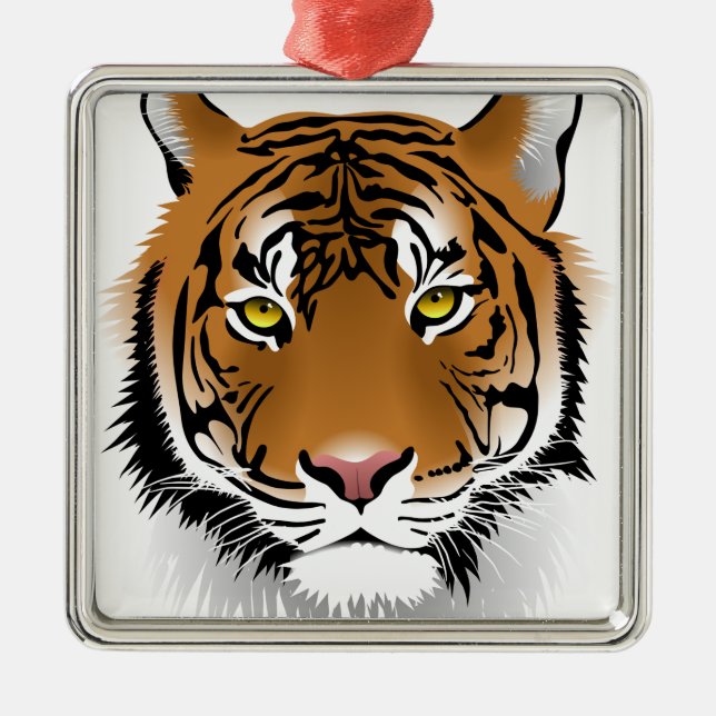Ornamento De Metal Olhos de Tigre (Frente)