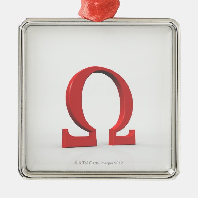 Ornamento De Metal Omega (Frente)