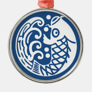 Ornamento De Metal Onda de carpa