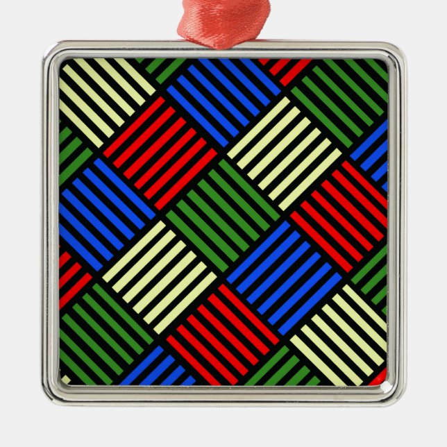 Ornamento De Metal Onda de cesta (Frente)