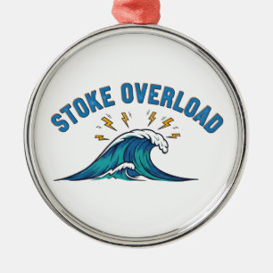Ornamento De Metal Onda de Sobrepeso de Stoke