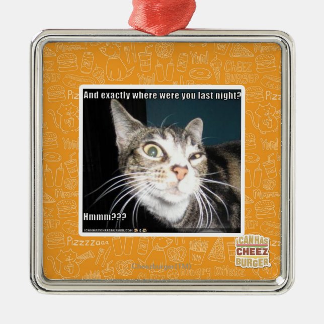 Ornamento De Metal Onde você estava? (Frente)