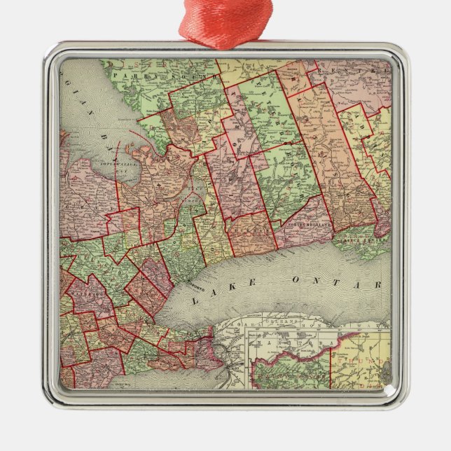 Ornamento De Metal Ontário 4 (Frente)