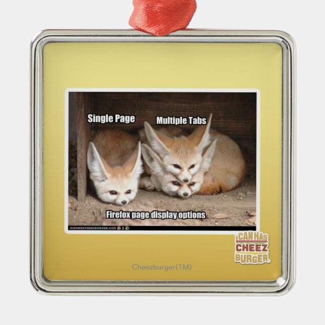 Ornamento De Metal Opções da exposição da página (Frente)