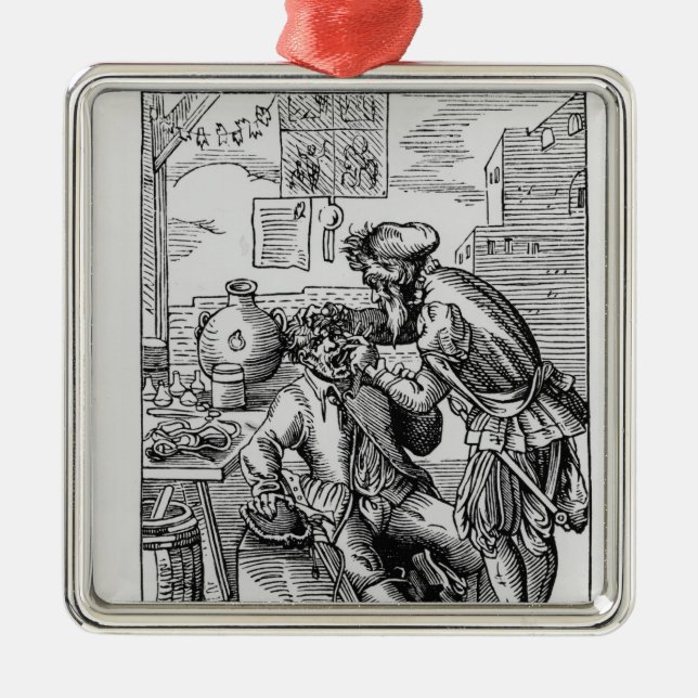 Ornamento De Metal Operador dental (Frente)