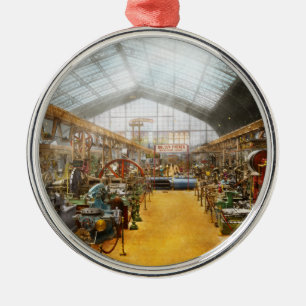 Ornamento De Metal Operário - É hora de fresar 1889