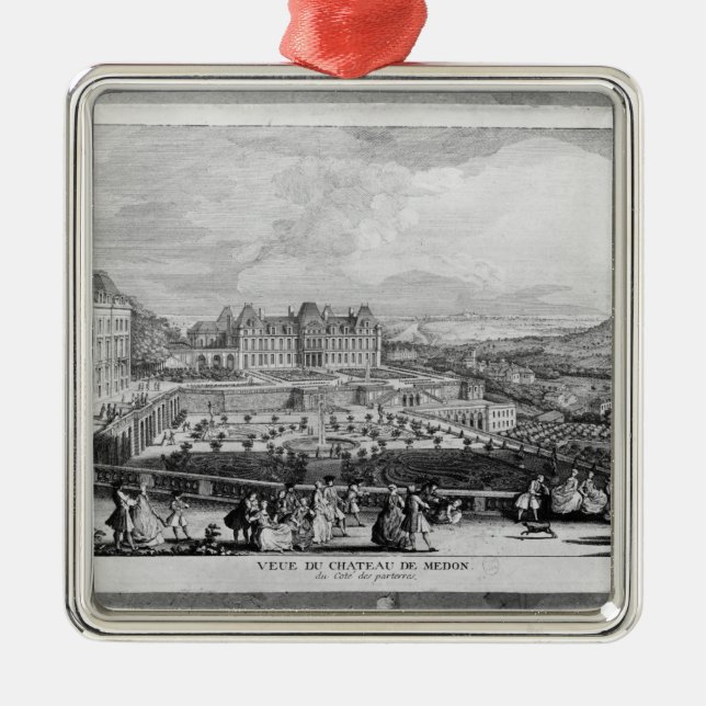 Ornamento De Metal Opinião Castelo de Meudon (Frente)