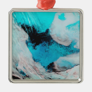 Ornamento De Metal Opinião de cor falsa do Polynya (água aberta)