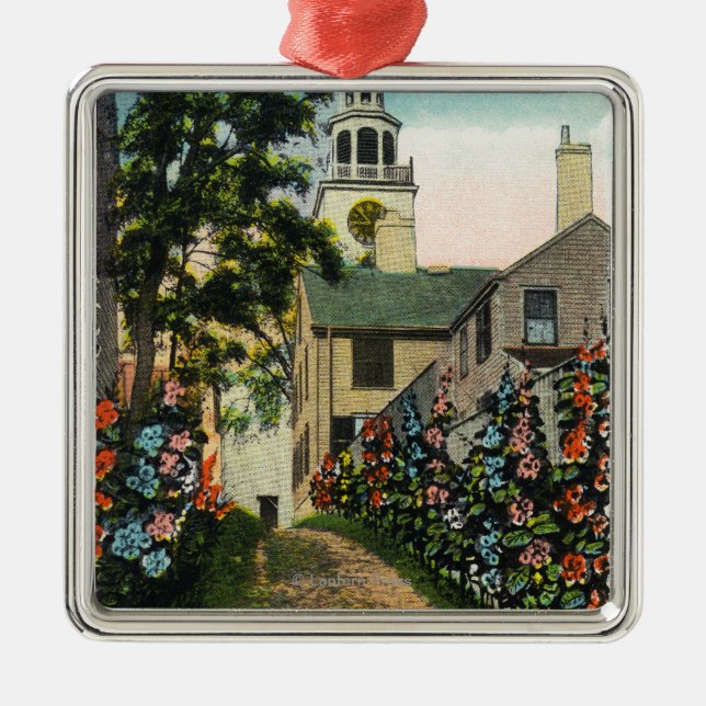 Ornamento De Metal Opinião de pedra do beco do pulso de disparo sul (Frente)