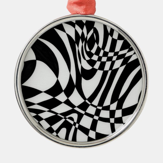 Ornamento De Metal Óptica nº 1b por Michael Moffa (Frente)