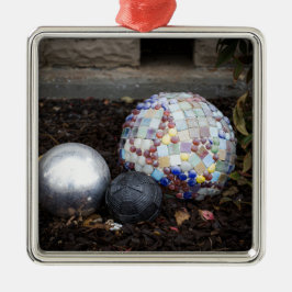Ornamento De Metal Orbes de Jardim