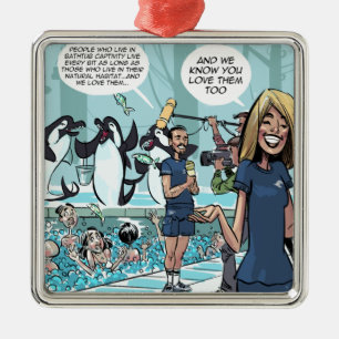 Ornamento De Metal Orca Revenge do Rick London Funny