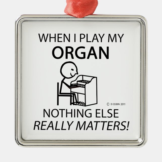 Ornamento De Metal Orgão Nada Mais Importa (Frente)
