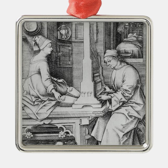 Ornamento De Metal Órgão positivo (Frente)