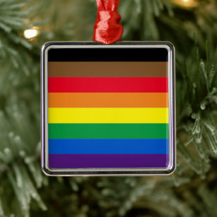 Ornamento De Metal Orgulho do arco-íris, gay, diversidade inclusive
