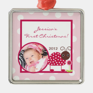 Ornamento De Metal Ornaço Personalizado Berry Garden Lady Bug