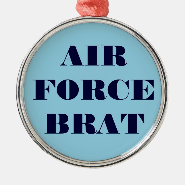 Ornamento De Metal Ornament Air Force Brat (Frente)
