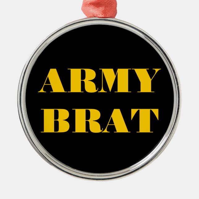 Ornamento De Metal Ornament Air Force Brat (Frente)